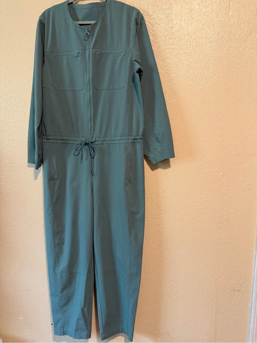 Lululemon Ventlight Zippered Jumpsuit in Tidewater Teal‎ Size 10 NWOT